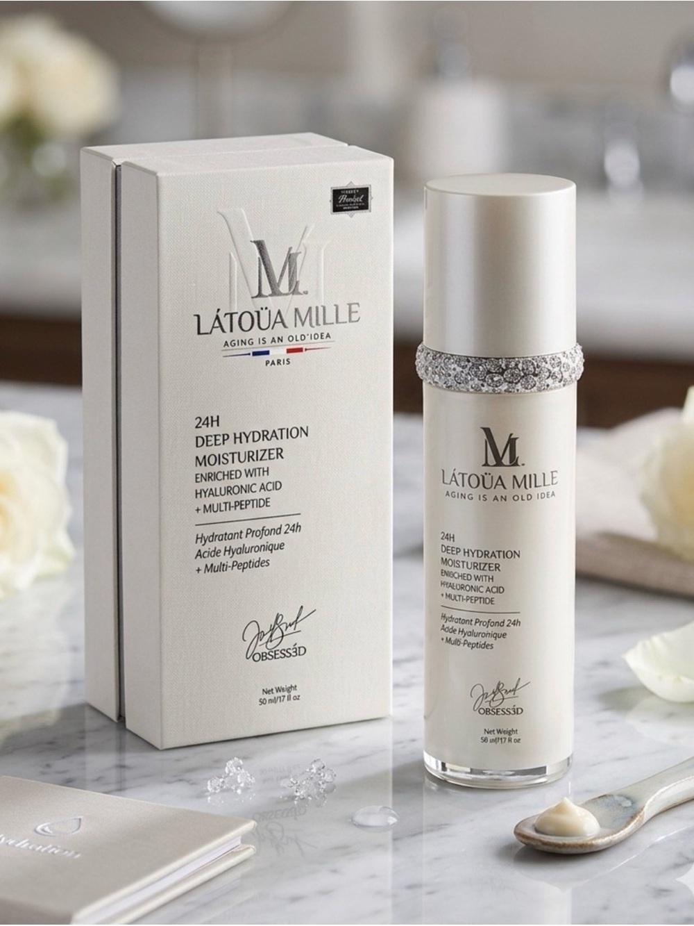 Latoua Mille 24H Deep Hydration Moisturizer W/Hyaluronic Acid & MultiPeptides
